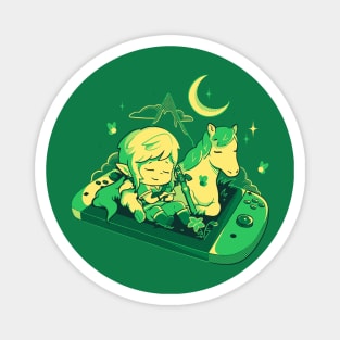 Chilling Hero - Cute Lazy Geek Gift Magnet